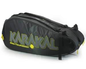 Karakal Pro Tour 9 Racket Bag – durable squash bag with room for up to 9 rackets, available at CGSquash.