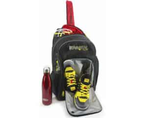 Karakal Pro Tour Backpack – compact squash backpack for everyday use, with racket compartment and storage pockets. Available at CGSquash.