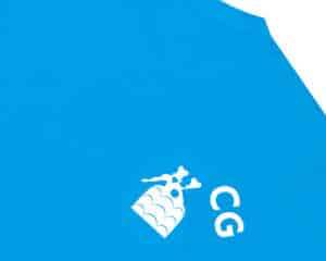 Biddenden Squash Club branded T-shirt in cyan featuring club logo – official club kit available to members.