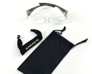 Karakal Overspec Pro sports eye protection – protective eyewear for squash and racketball, designed to fit over prescription glasses.