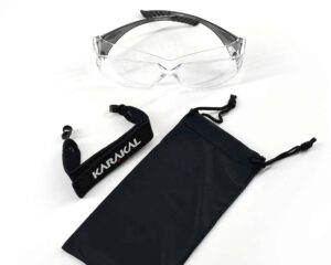 Karakal Overspec Pro sports eye protection – protective eyewear for squash and racketball, designed to fit over prescription glasses.