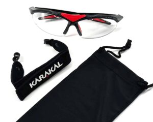 Karakal Pro 3000 sports eye protection – lightweight, wraparound goggles for squash and racketball, available at CGSquash.