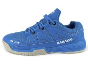 Karakal ProLite Blue court shoes – lightweight indoor shoe offering comfort, breathability, and grip, available at CGSquash.