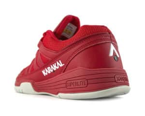 Karakal ProLite Red court shoes – lightweight indoor shoe offering comfort, breathability, and grip, available at CGSquash.